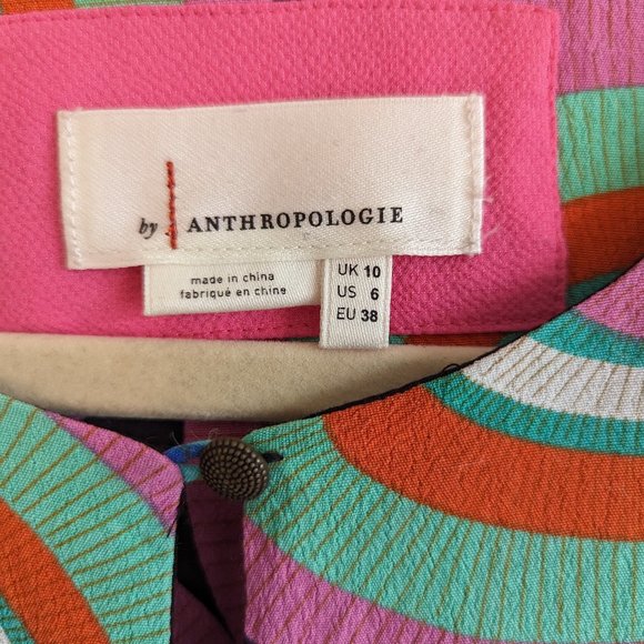 Anthropologie Kenzie Asymmetrical Dress, sz 6 - Picture 7 of 9
